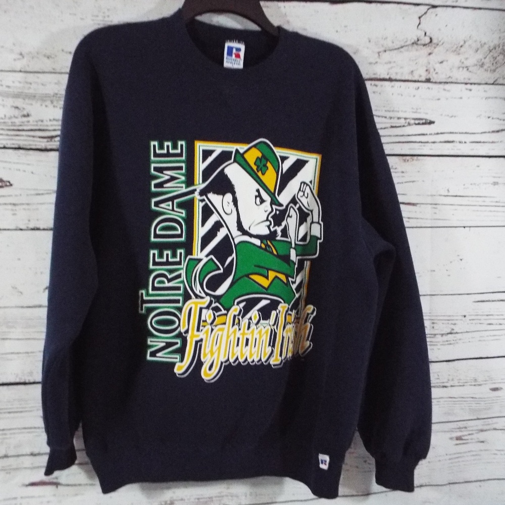 Vintage Notre Dame Fighting Irish Sweatshirt L